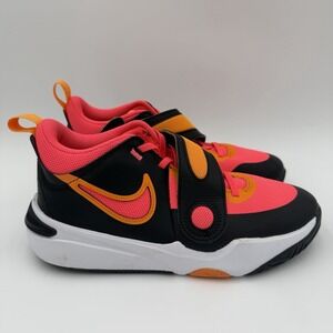 Nike Team Hustle D11 Basketball Shoes Sneakers Black Pink Size 7Y Big‎ Kids